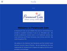 Tablet Screenshot of paramountcare.com